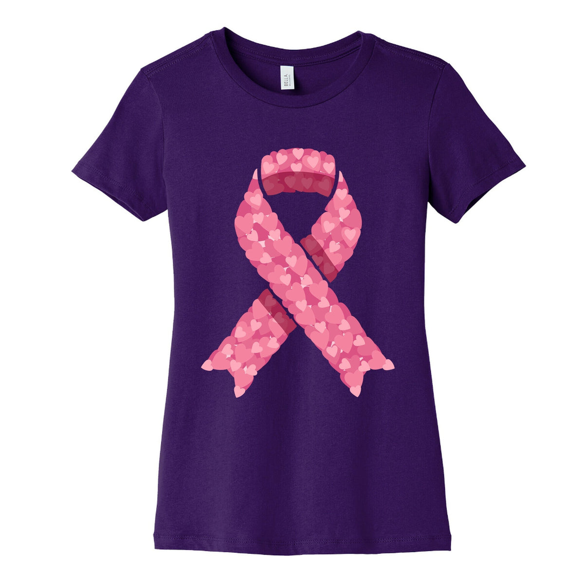 Pink Ribbon Womens Cotton Tee Unisex