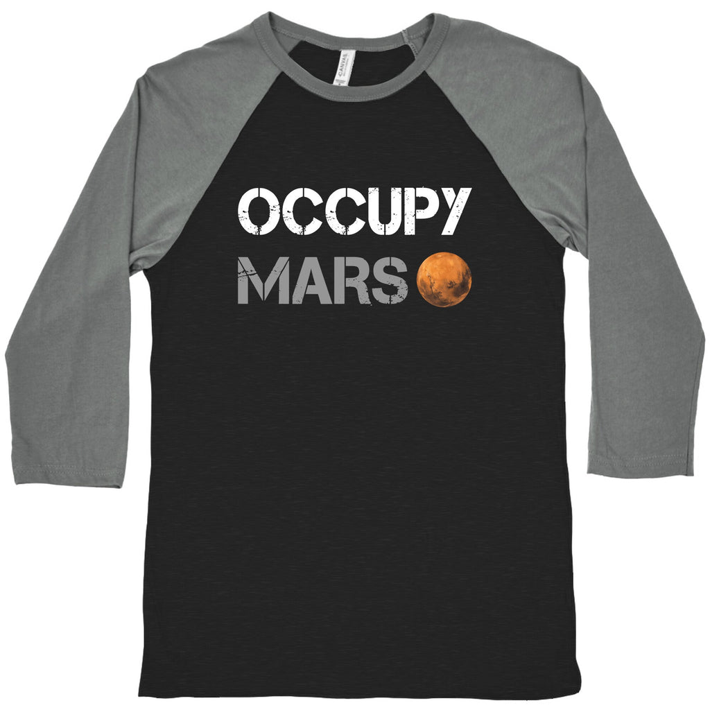 Occupy Mars Baseball Tee Unisex