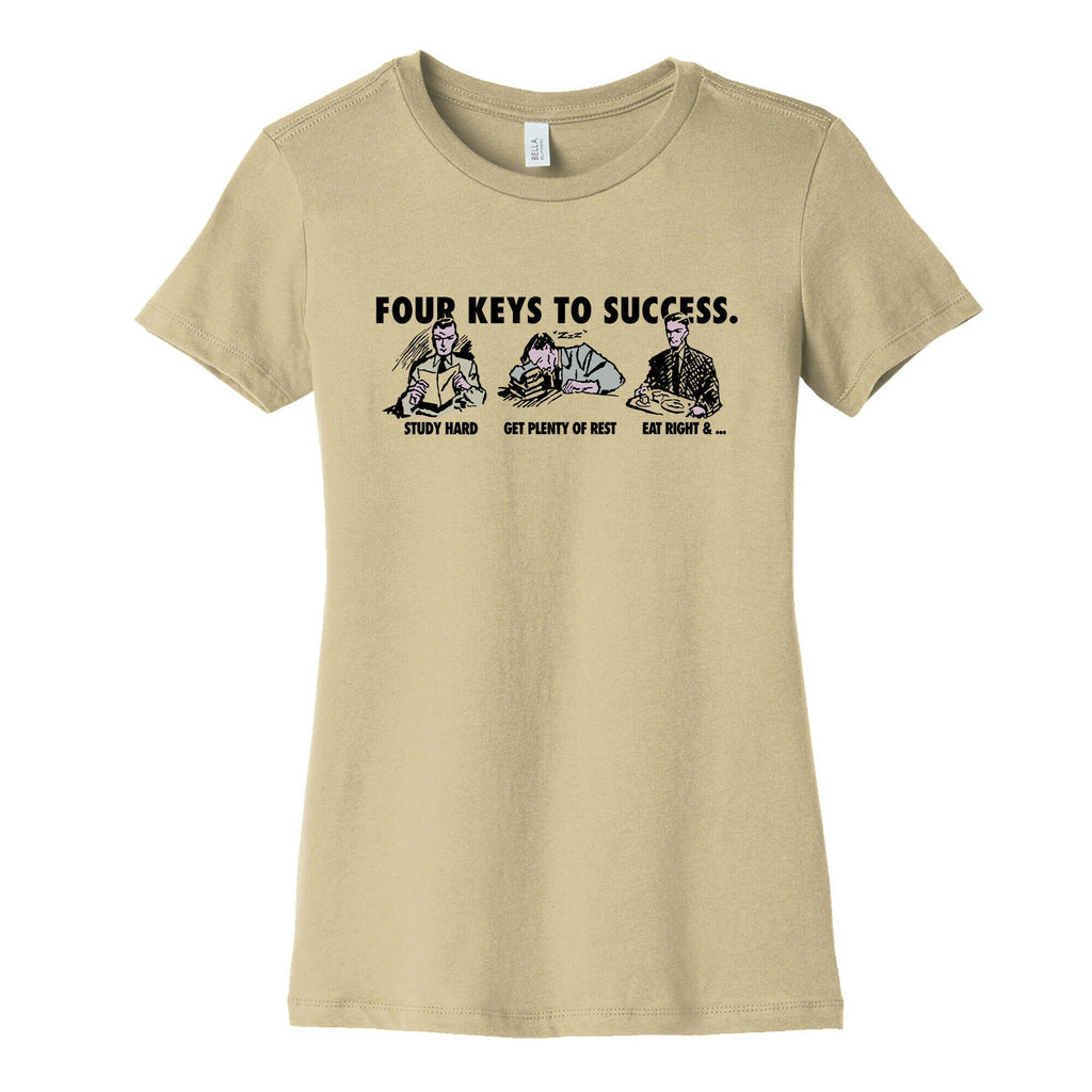 Four Keys to Success Womens Cotton Tee Unisex
