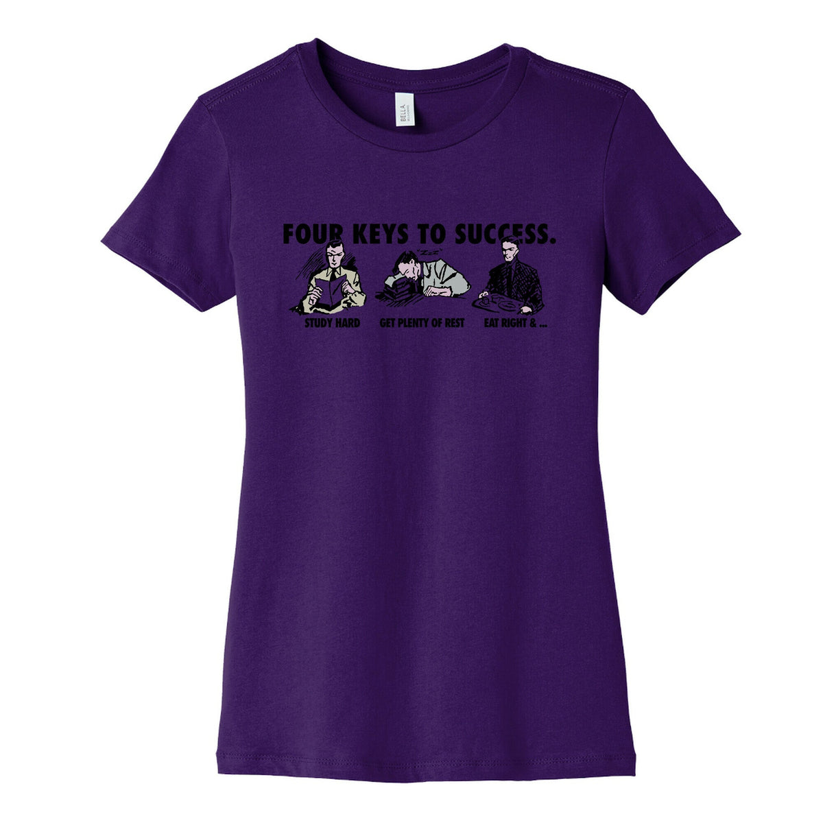 Four Keys to Success Womens Cotton Tee Unisex
