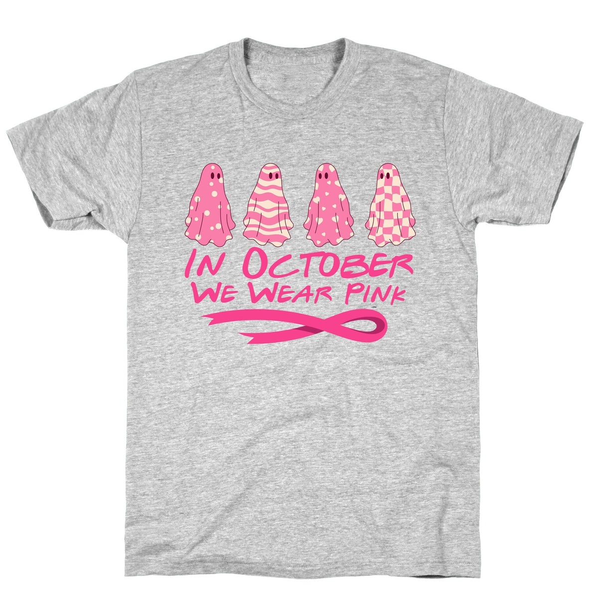 Ghost October Breast Cancer Awareness Unisex