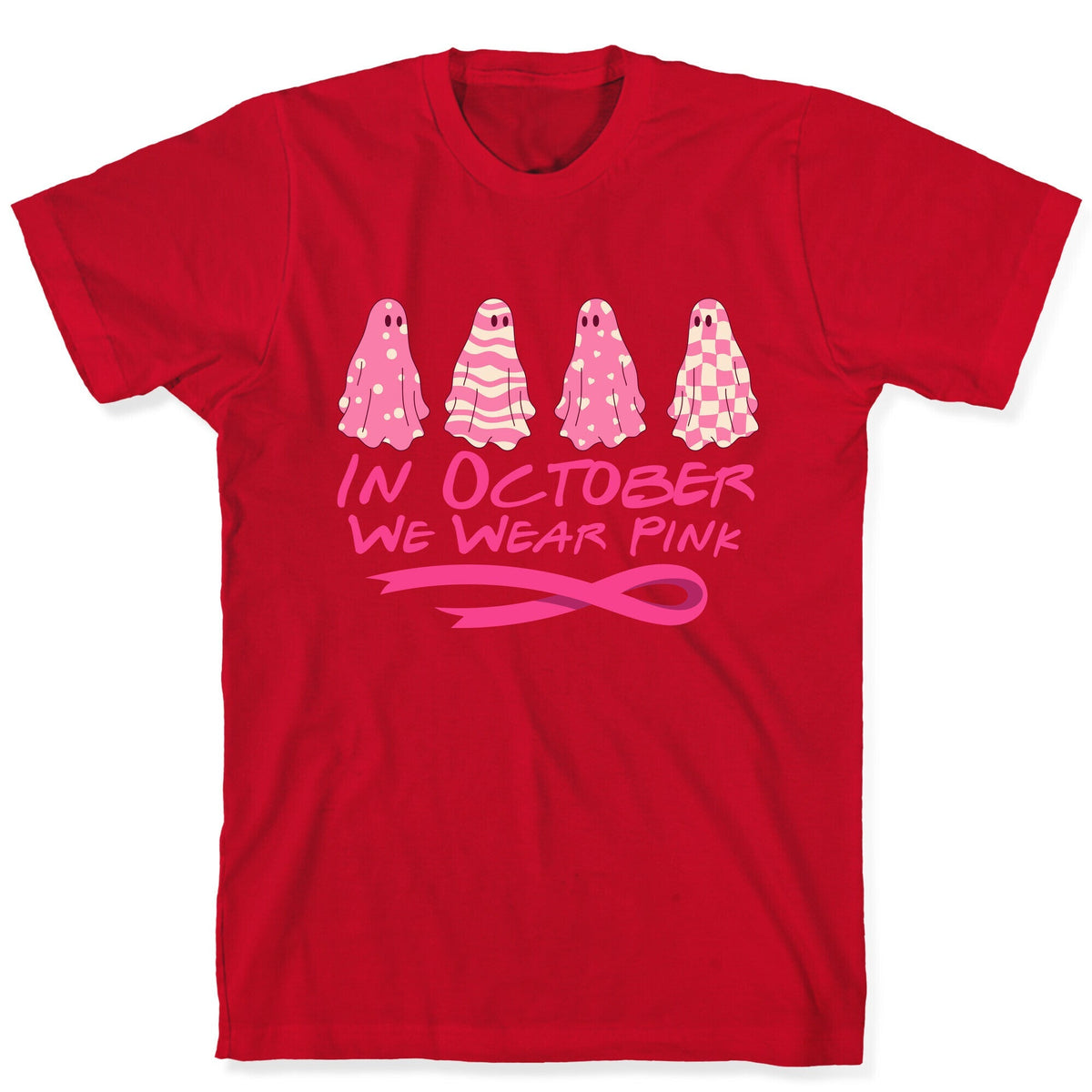 Ghost October Breast Cancer Awareness Unisex