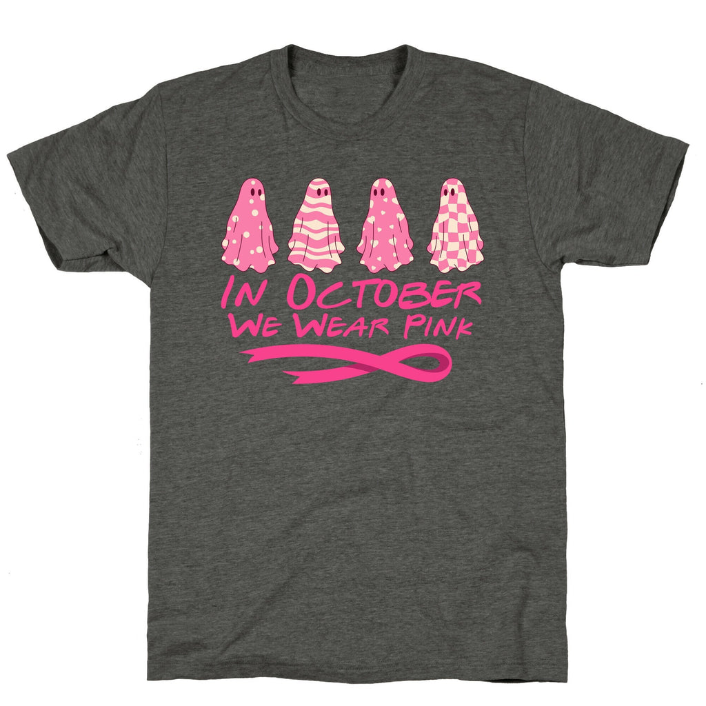 Ghost October Breast Cancer Awareness Unisex Triblend Tee Unisex