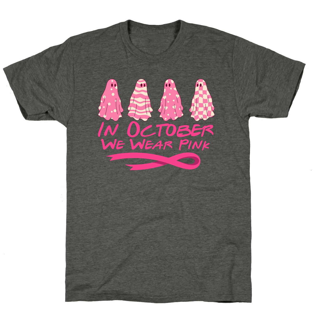 Ghost October Breast Cancer Awareness Unisex Triblend Tee Unisex