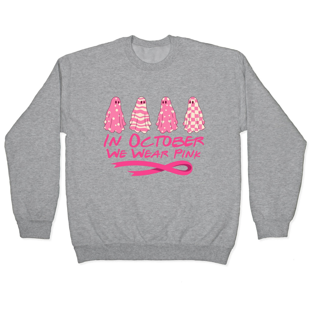 Ghost October Breast Cancer Awareness Crewneck Unisex