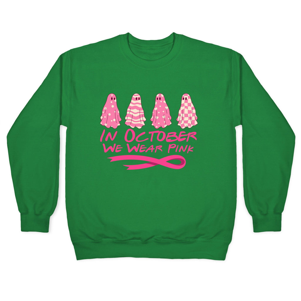 Ghost October Breast Cancer Awareness Crewneck Unisex