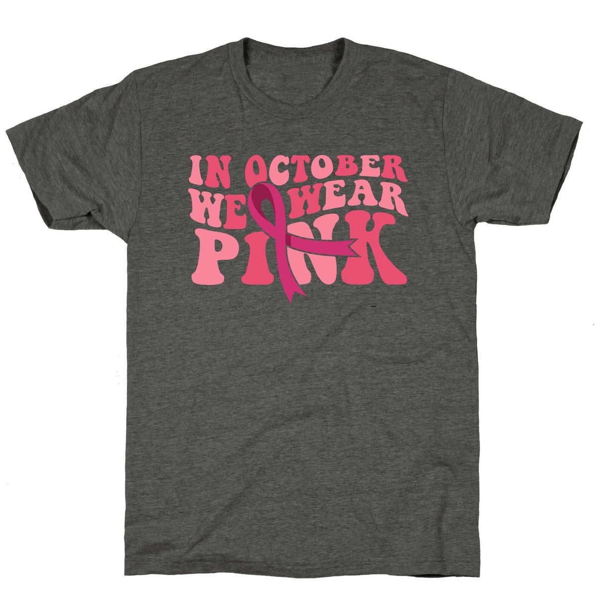Pink Ribbon Breast Cancer Awareness Unisex Triblend Tee Unisex