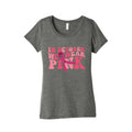 Pink Ribbon Breast Cancer Awareness Womens Triblend Tee Unisex