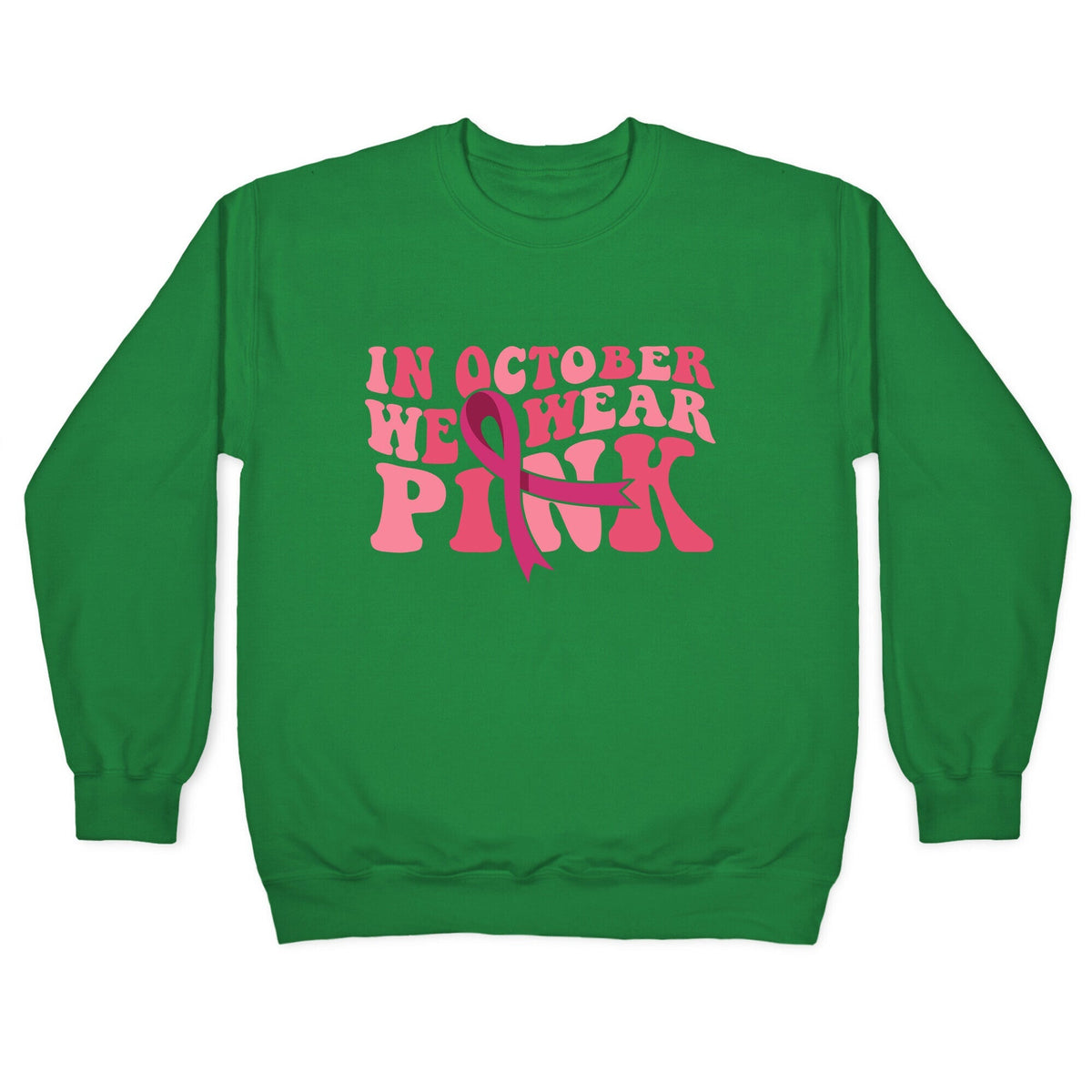 Pink Ribbon Breast Cancer Awareness Crewneck Unisex