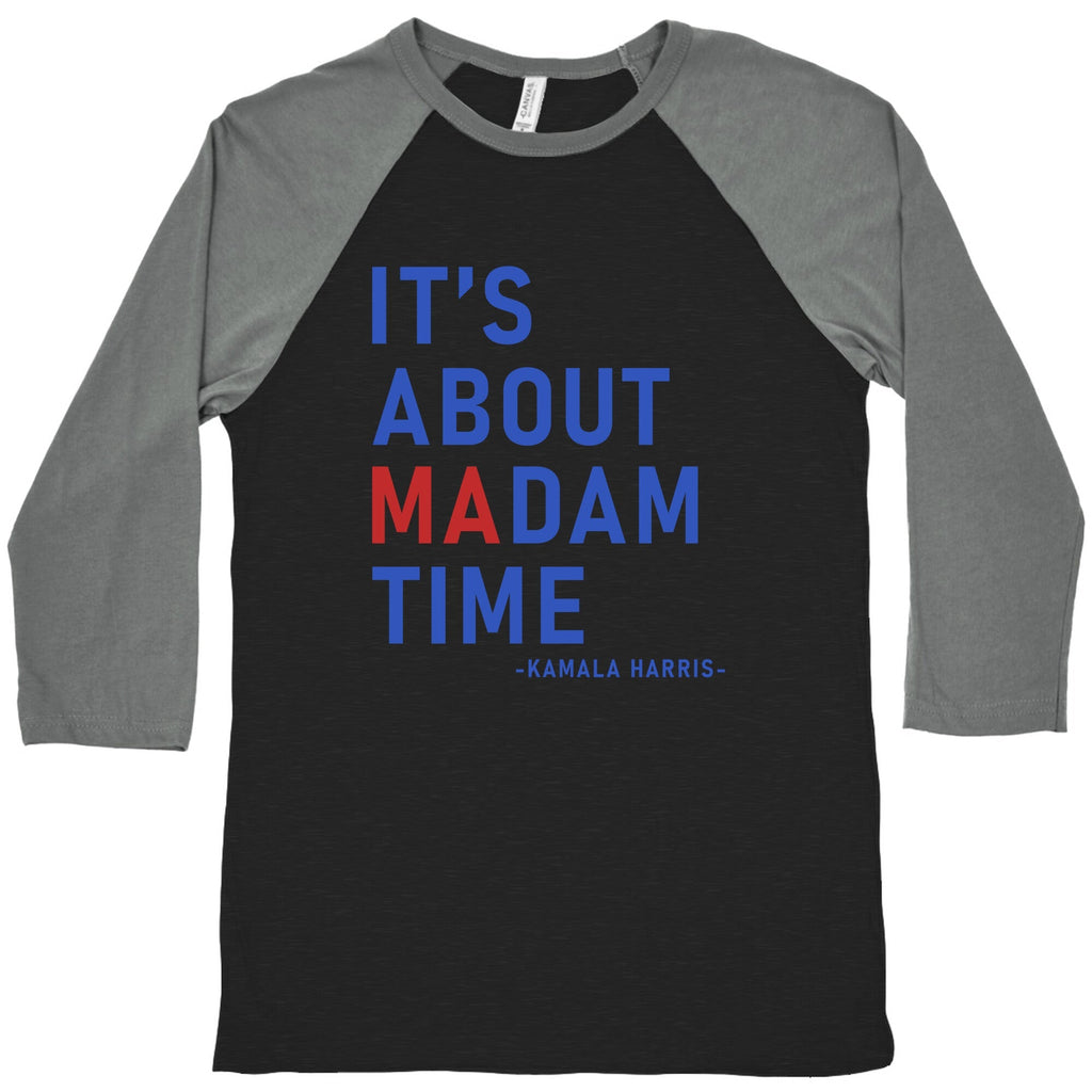 Its About Madam Time Kamala Baseball Tee Unisex