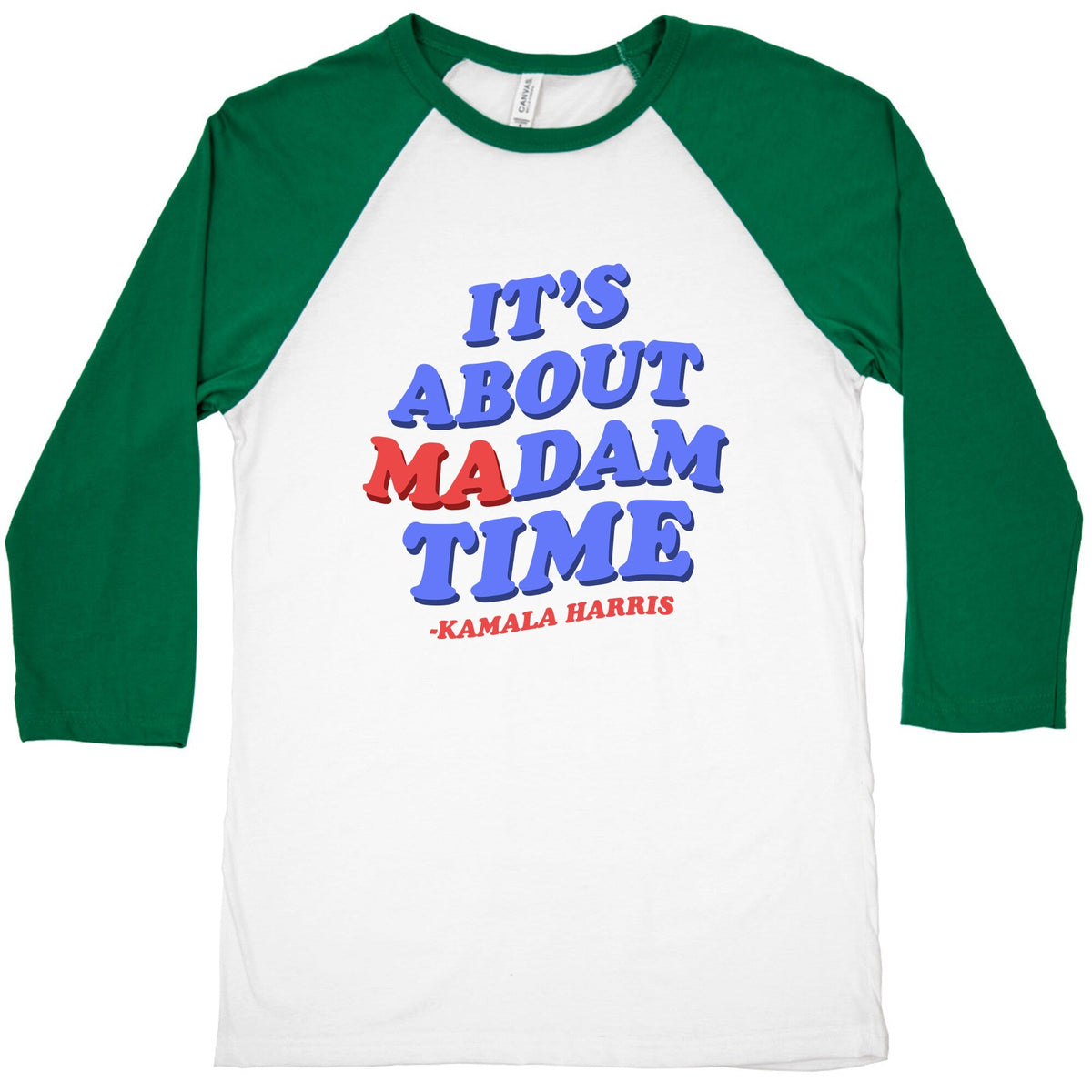 Its About Madam Time Harris Baseball Tee Unisex