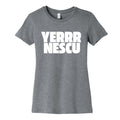 Yerrr Nescu White Text Womens Cotton Tee Unisex