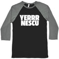 Yerrr Nescu White Text Baseball Tee Unisex