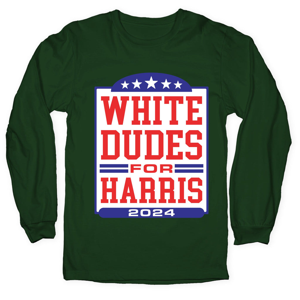 White Dudes for Harris 2024 Longsleeve Tee Unisex