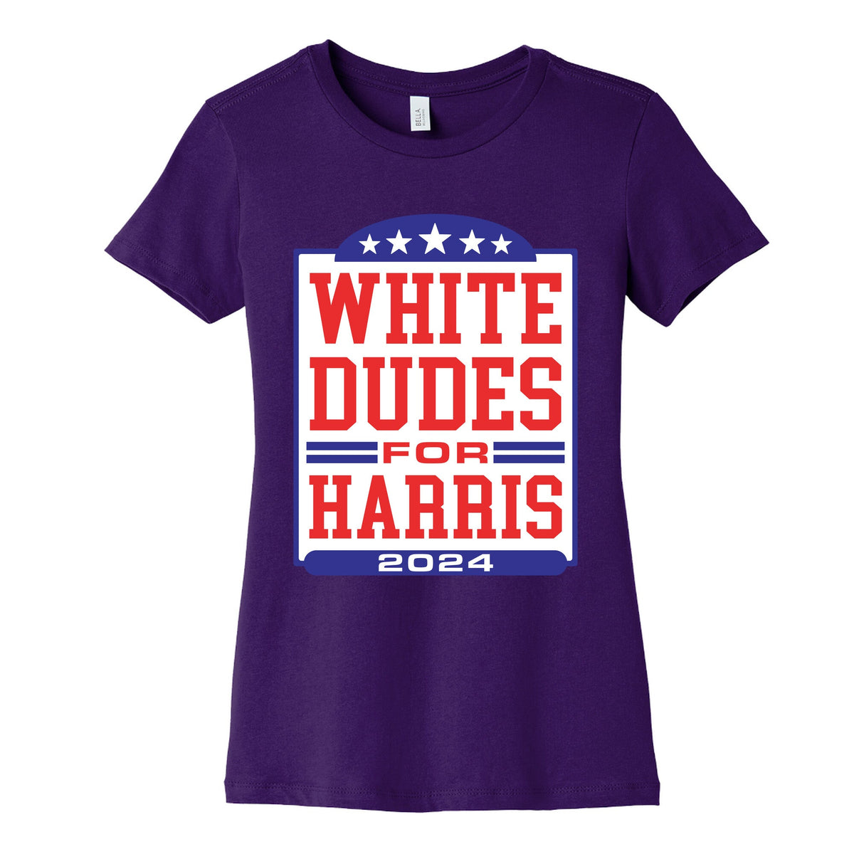 White Dudes for Harris 2024 Womens Cotton Tee Unisex