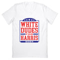 White Dudes for Harris 2024 V-Neck Unisex