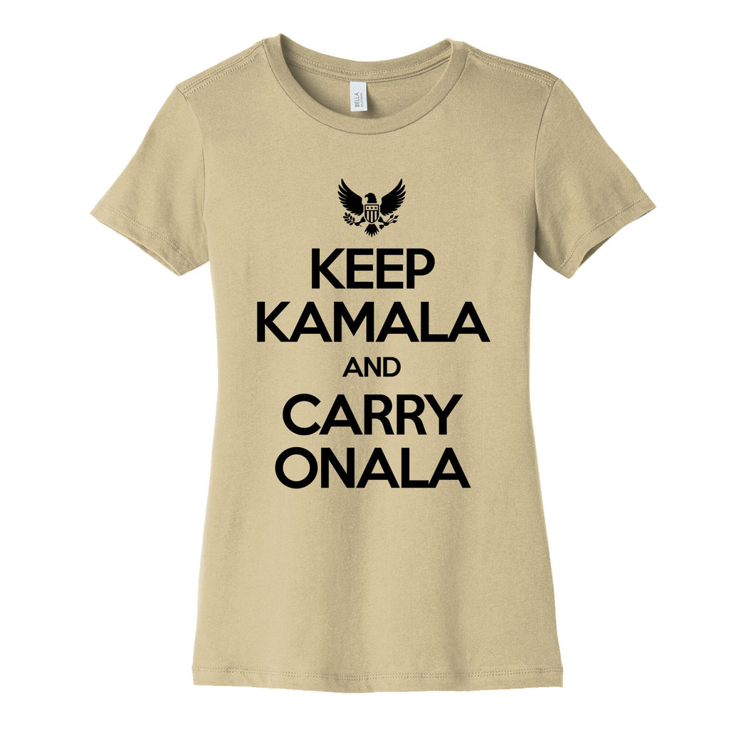 Keep Kamala and Carry Onala Womens Cotton Tee Unisex