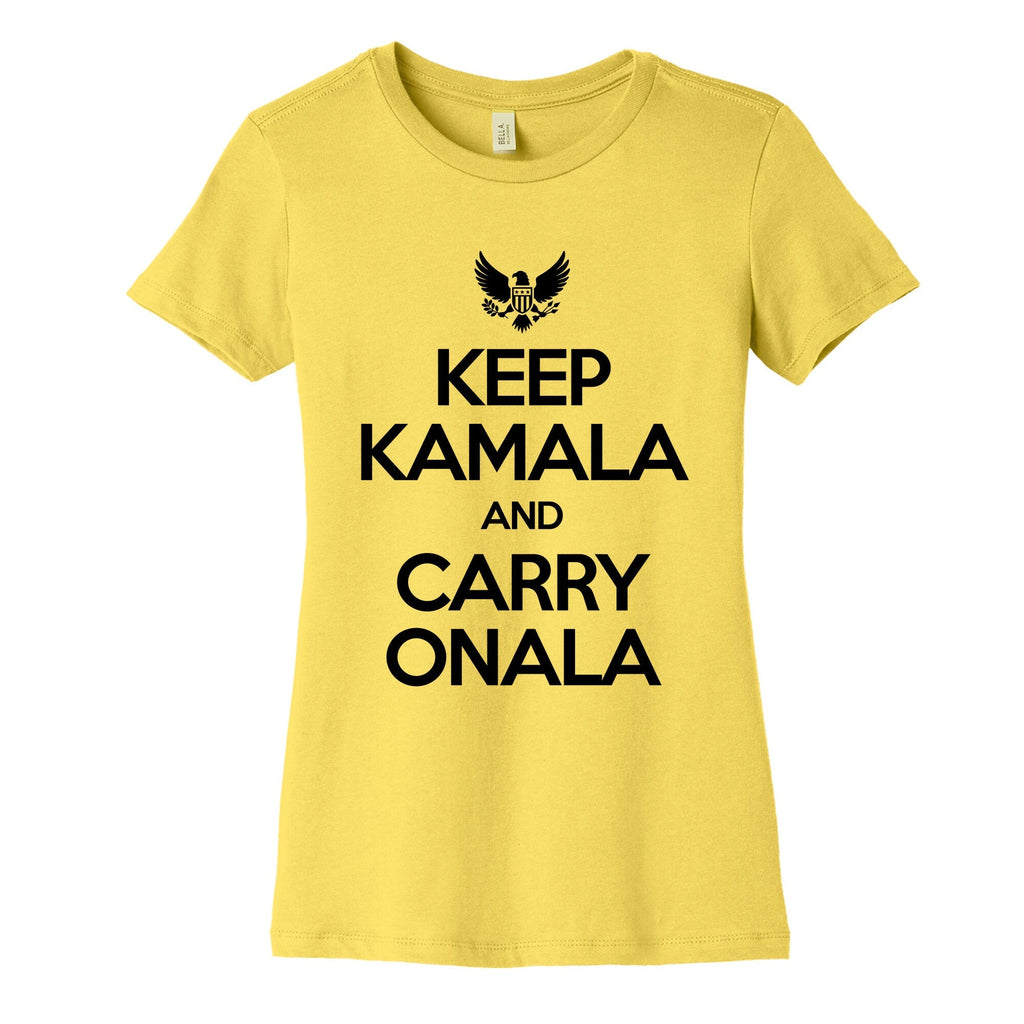 Keep Kamala and Carry Onala Womens Cotton Tee Unisex