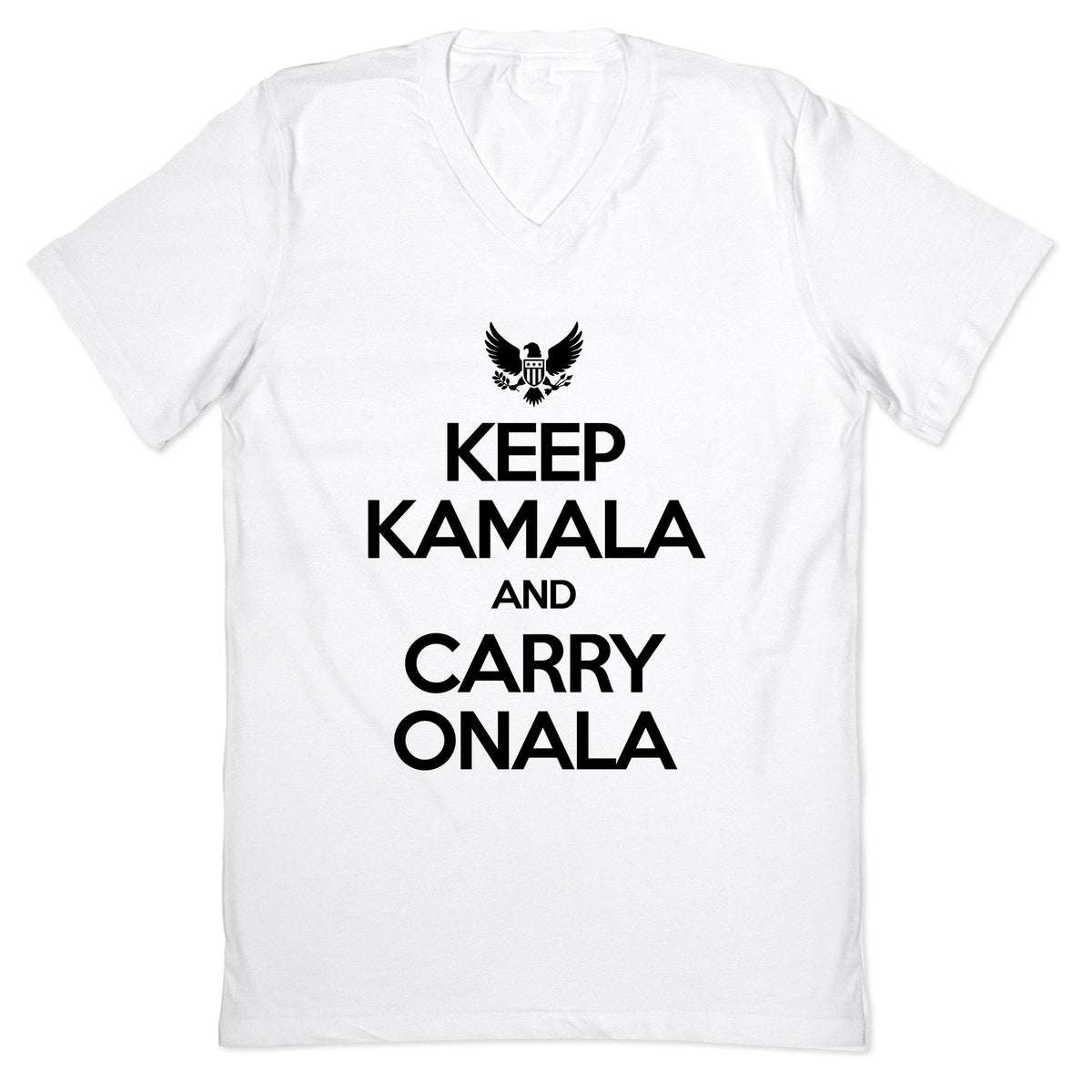 Keep Kamala and Carry Onala V-Neck Unisex