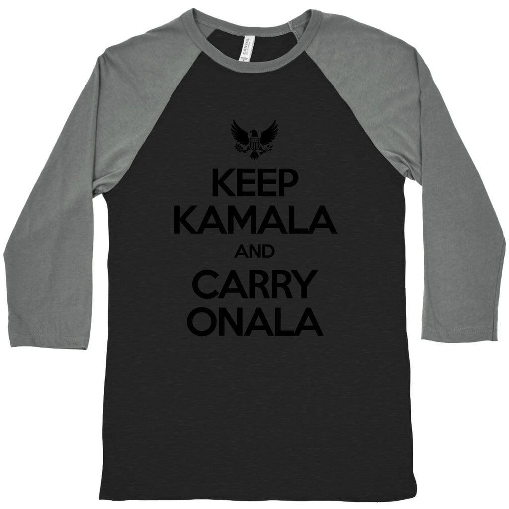 Keep Kamala and Carry Onala Baseball Tee Unisex