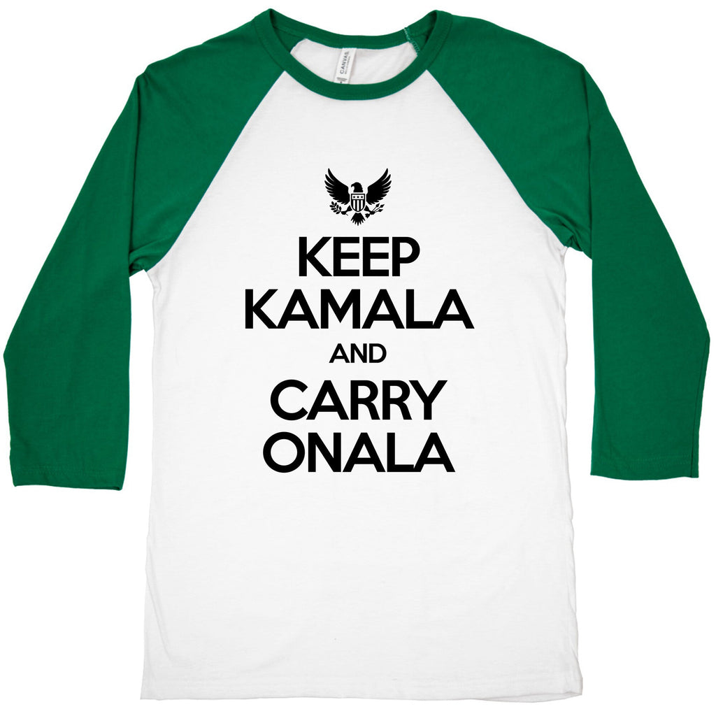 Keep Kamala and Carry Onala Baseball Tee Unisex