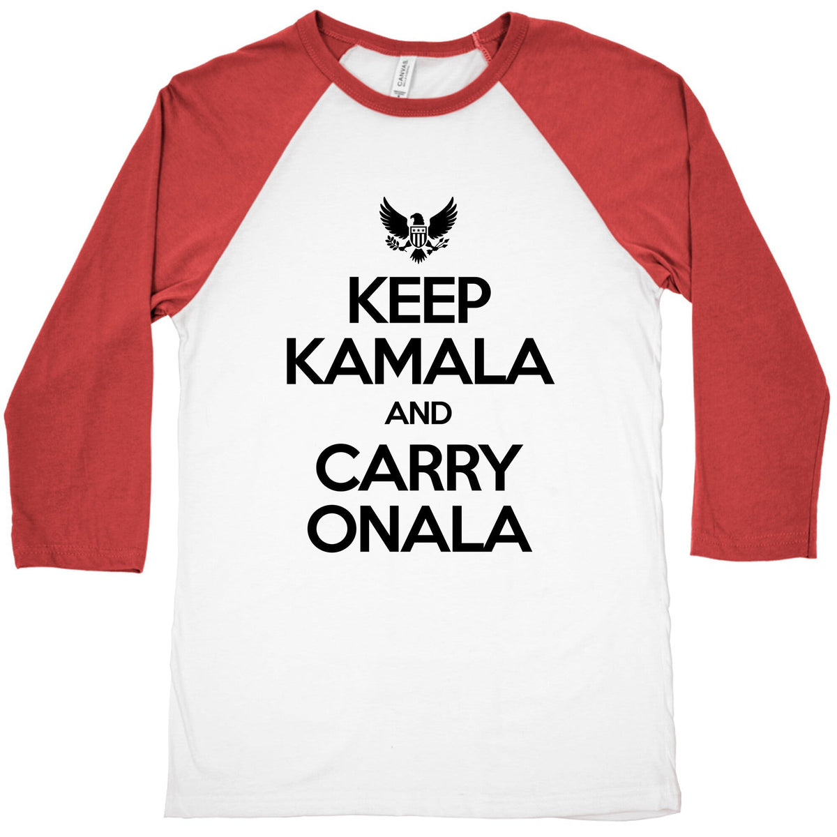 Keep Kamala and Carry Onala Baseball Tee Unisex