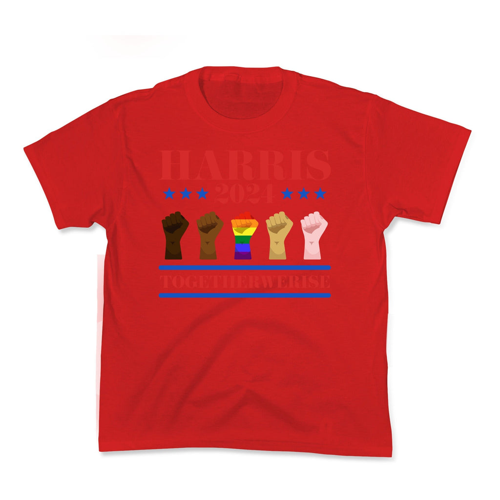 Together We Rise Harris 2024 Kids Tee Unisex