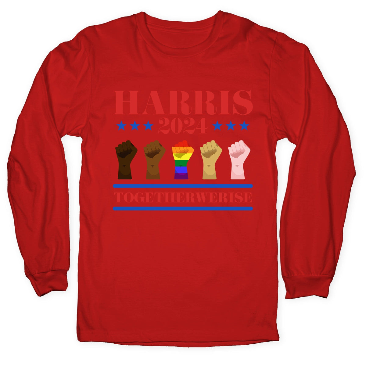 Together We Rise Harris 2024 Longsleeve Tee Unisex