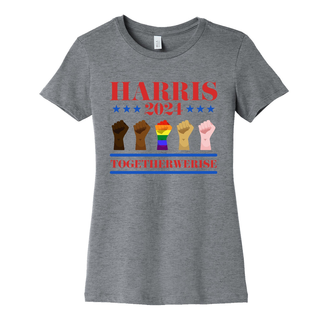 Together We Rise Harris 2024 Womens Cotton Tee Unisex