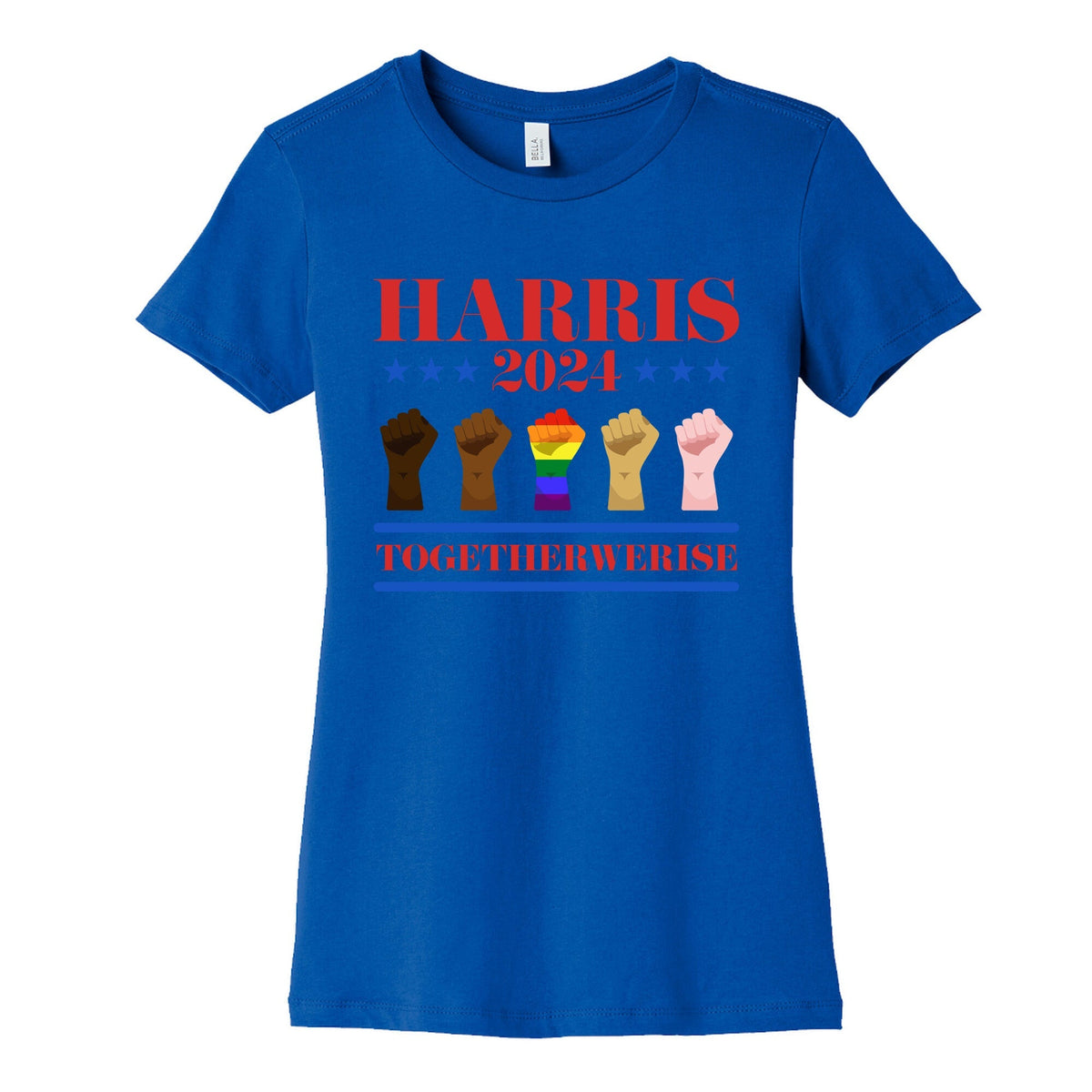 Together We Rise Harris 2024 Womens Cotton Tee Unisex