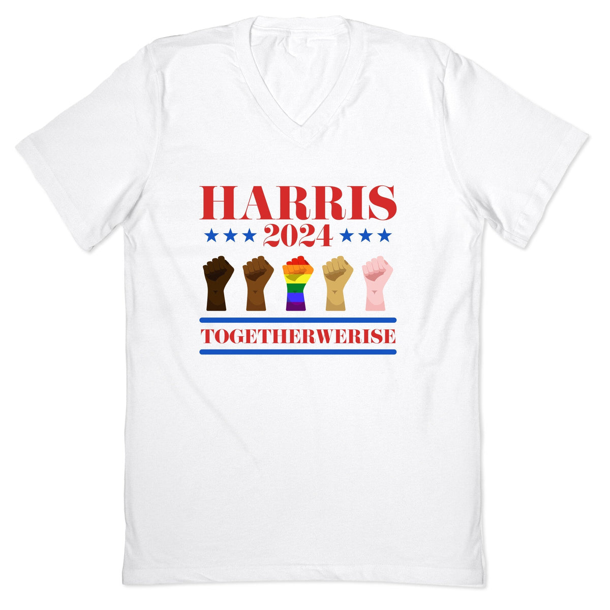 Together We Rise Harris 2024 V-Neck Unisex