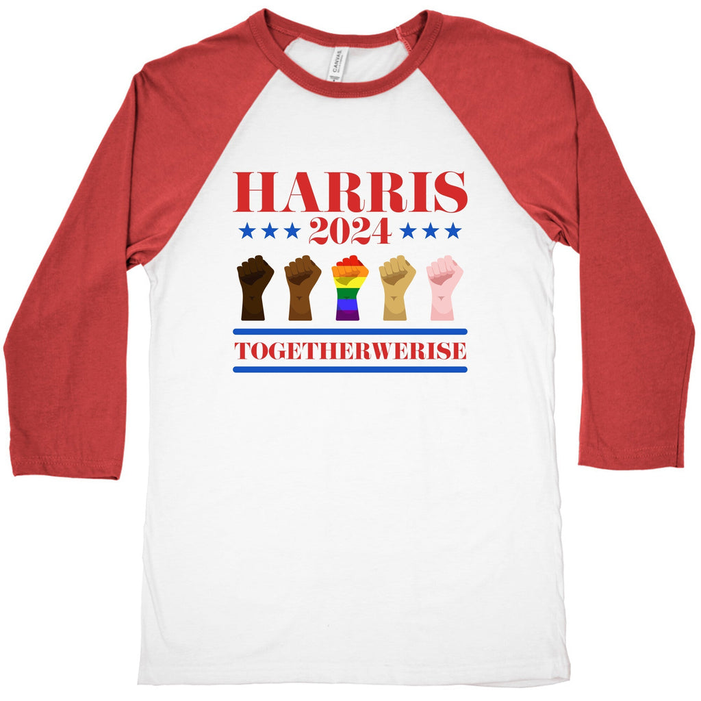 Together We Rise Harris 2024 Baseball Tee Unisex