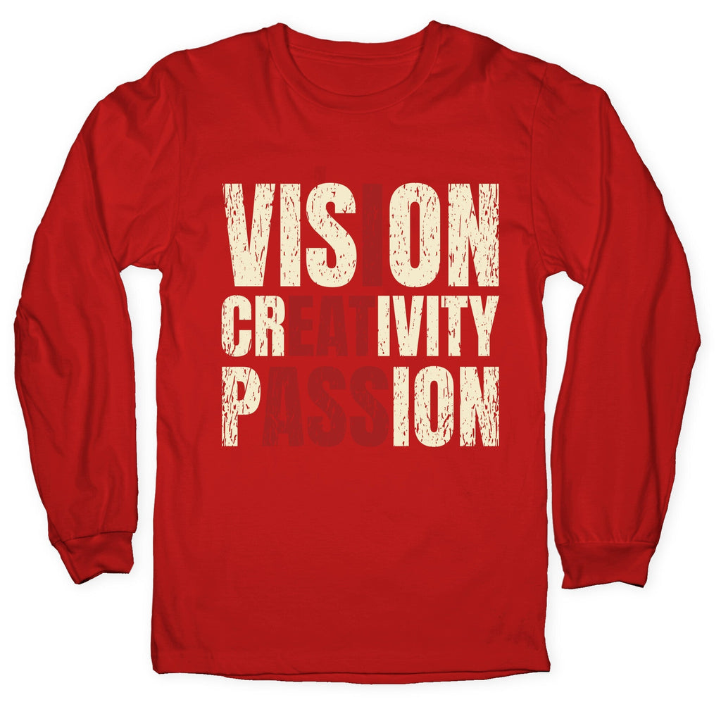Vision Creativity Passion Longsleeve Tee Unisex