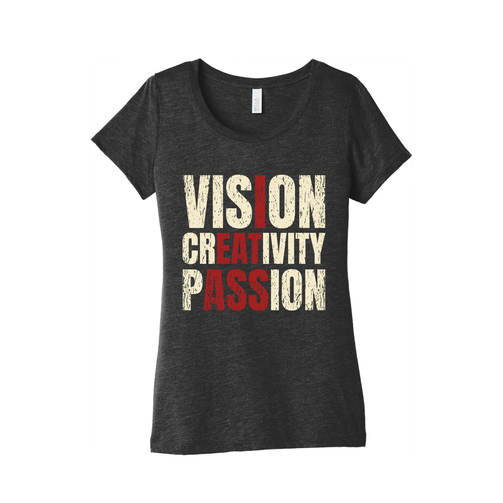 Vision Creativity Passion Womens Triblend Tee Unisex