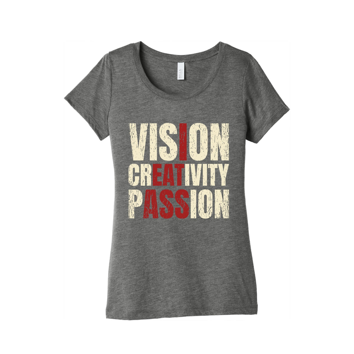 Vision Creativity Passion Womens Triblend Tee Unisex