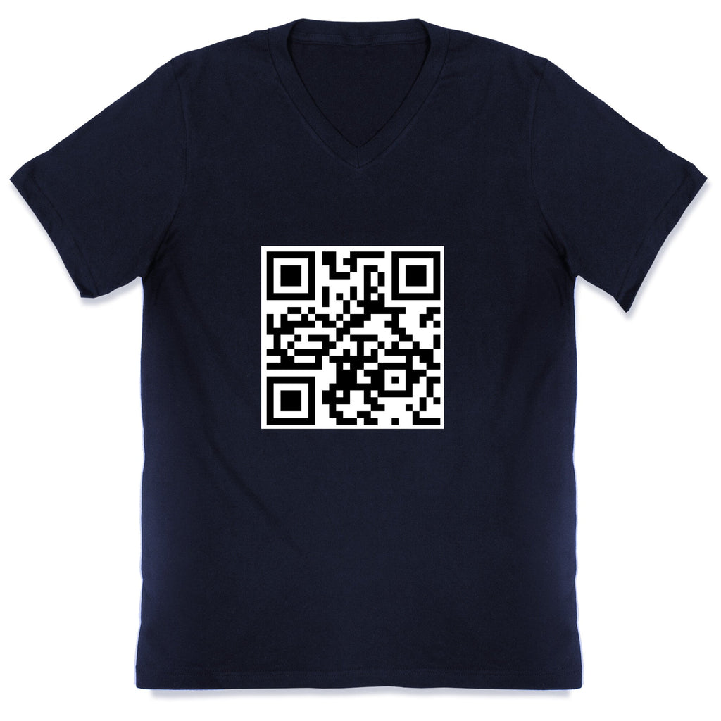 QR Code V-Neck Unisex