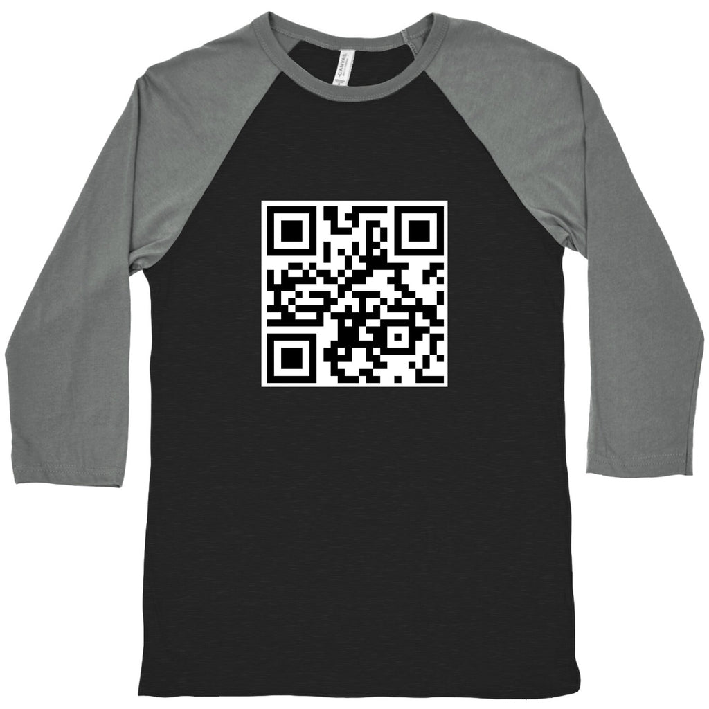 QR Code Baseball Tee Unisex