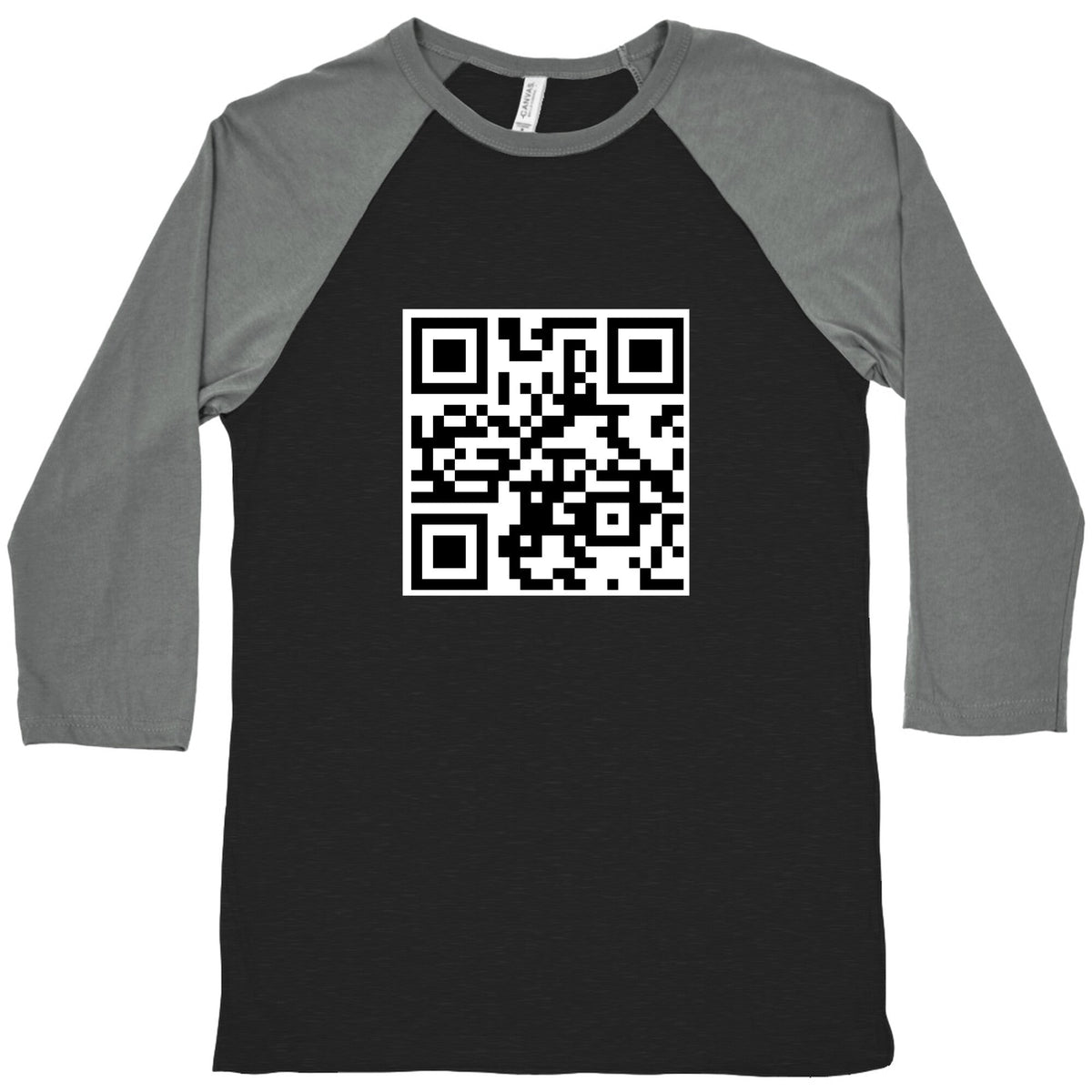 QR Code Baseball Tee Unisex