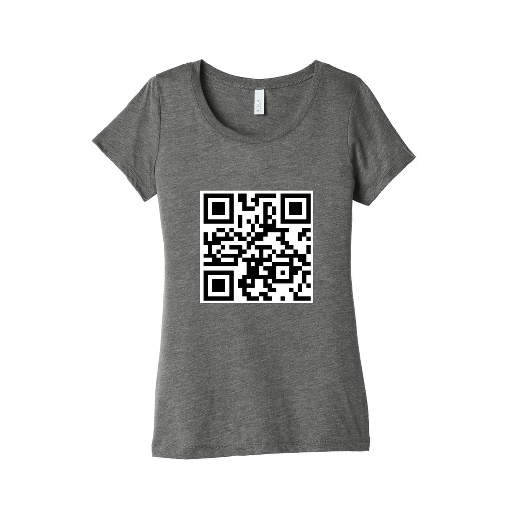 QR Code Womens Triblend Tee Unisex