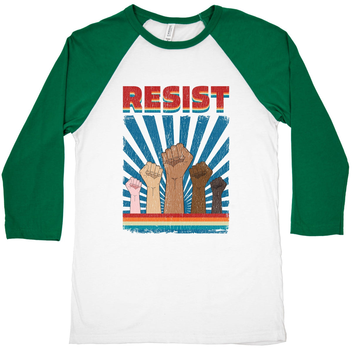 Resist Baseball Tee Unisex