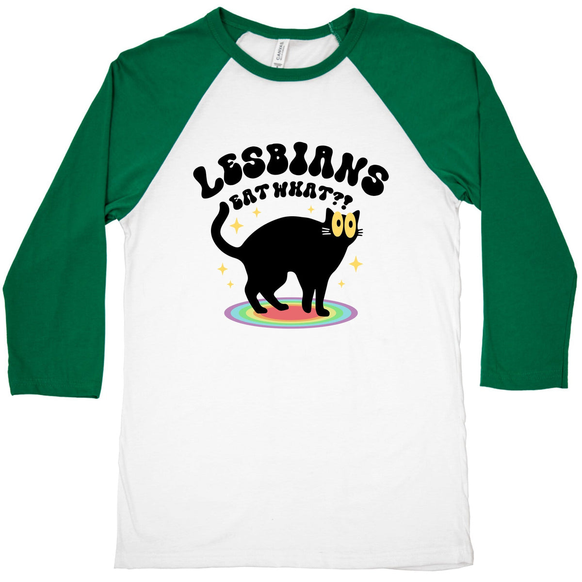 Lesbians Eat What Cat Baseball Tee Unisex