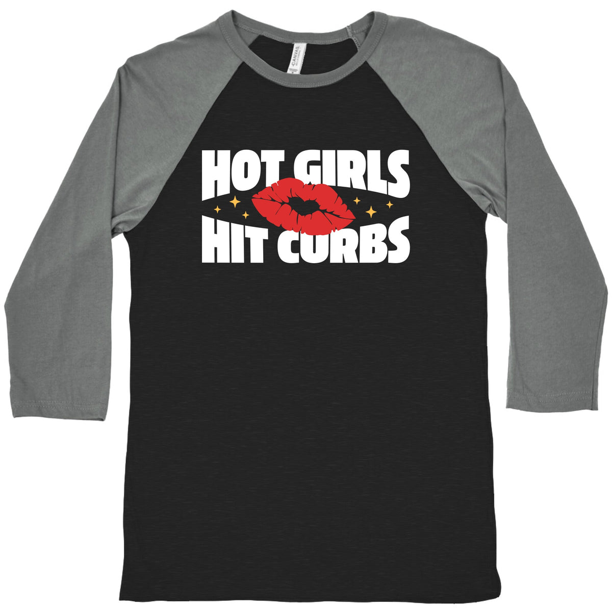 Hot Girls Hit Curbs Baseball Tee Unisex