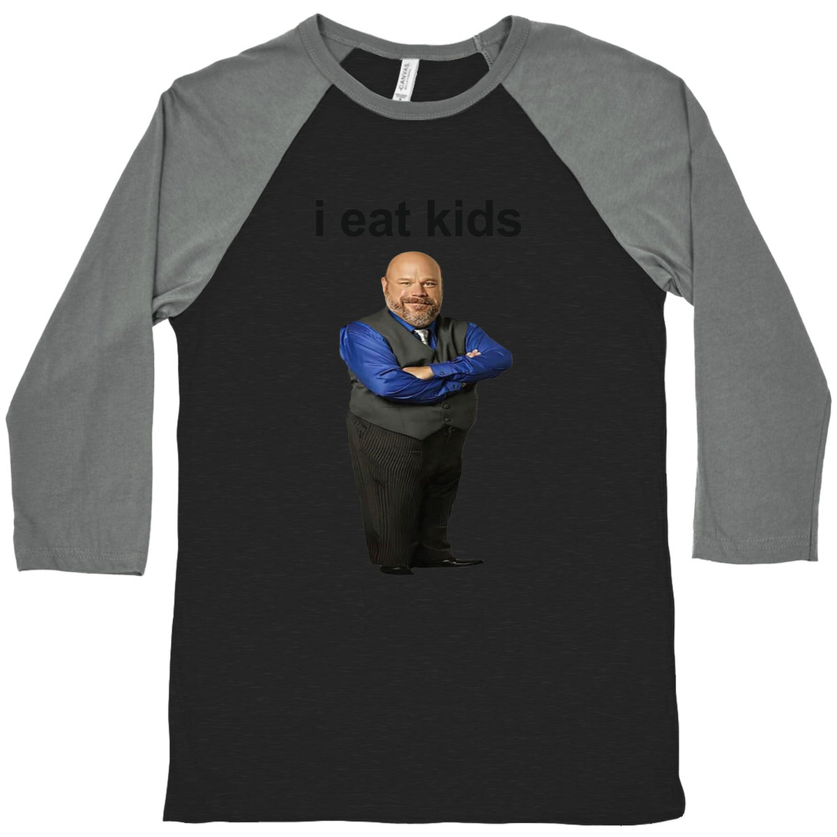 I Eat Kids Baseball Tee Unisex