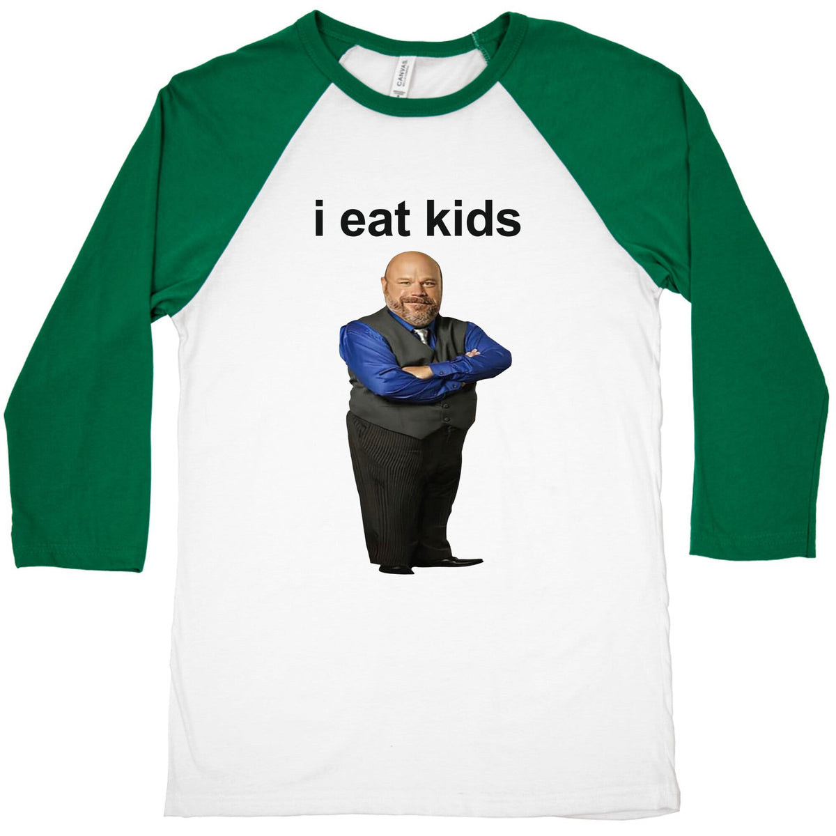 I Eat Kids Baseball Tee Unisex