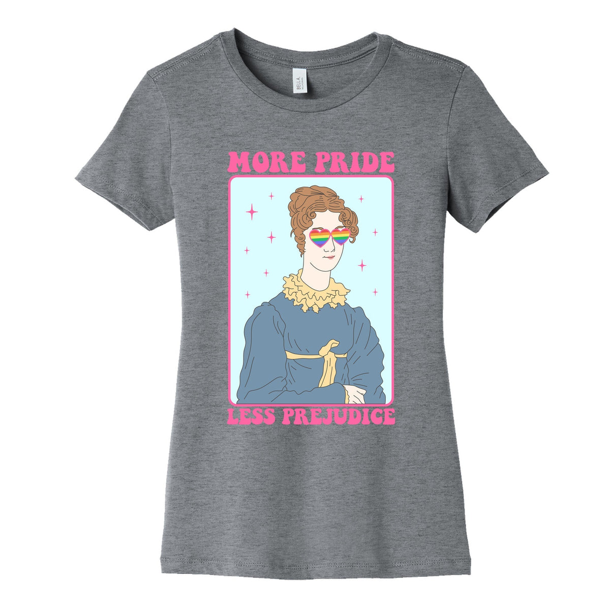 More Pride Less Prejudice Womens Cotton Tee Unisex