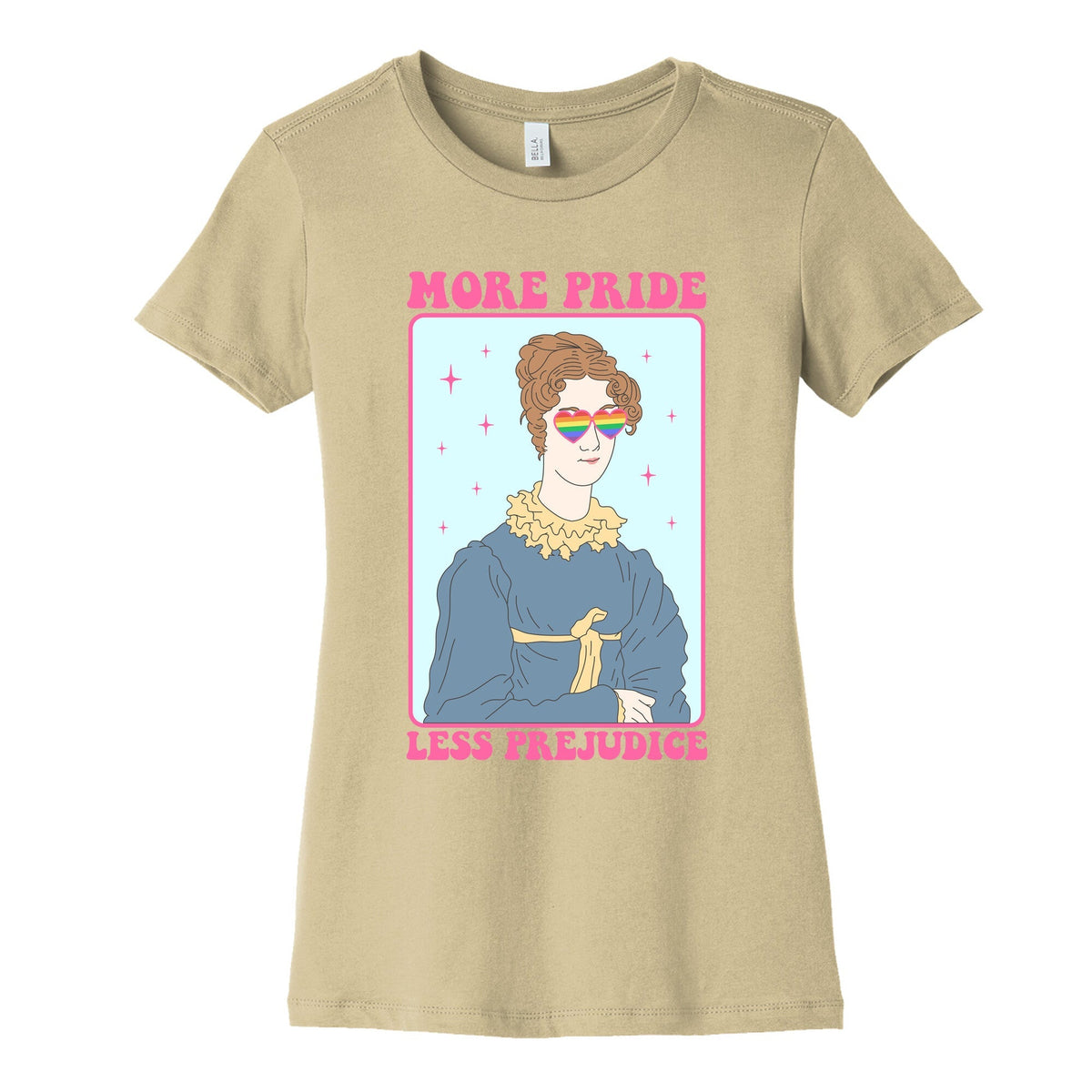 More Pride Less Prejudice Womens Cotton Tee Unisex