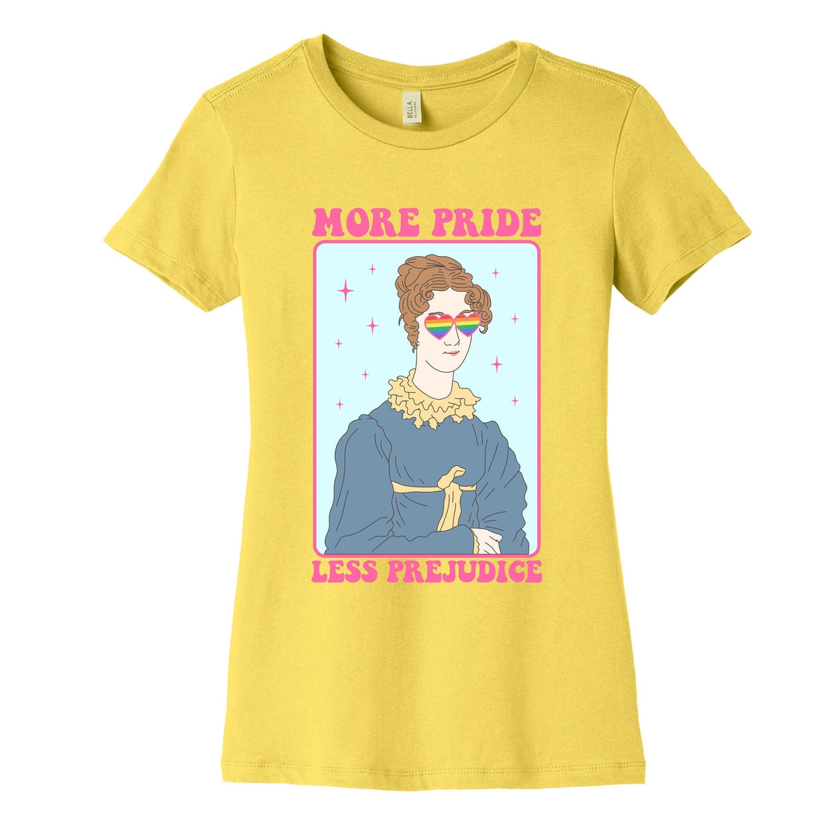 More Pride Less Prejudice Womens Cotton Tee Unisex