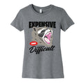 Expensive and Difficult Raccoon Womens Cotton Tee Unisex