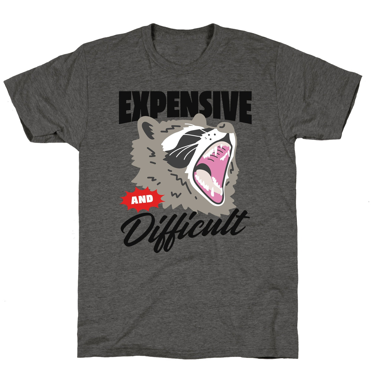 Expensive and Difficult Raccoon Unisex Triblend Tee Unisex