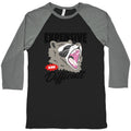 Expensive and Difficult Raccoon Baseball Tee Unisex